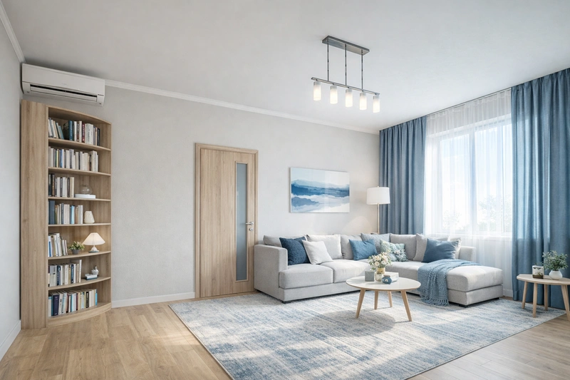 Дизайн интерьера в стиле Сканди — Гостиная от нейросети RoomGPT