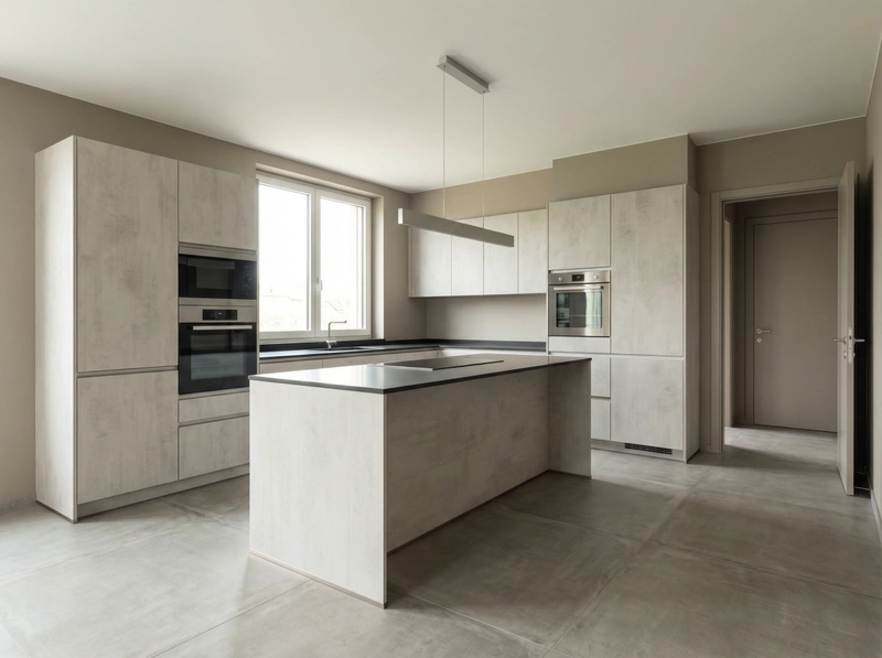 Дизайн интерьера в стиле Контемпорари — Кухня от нейросети RoomGPT