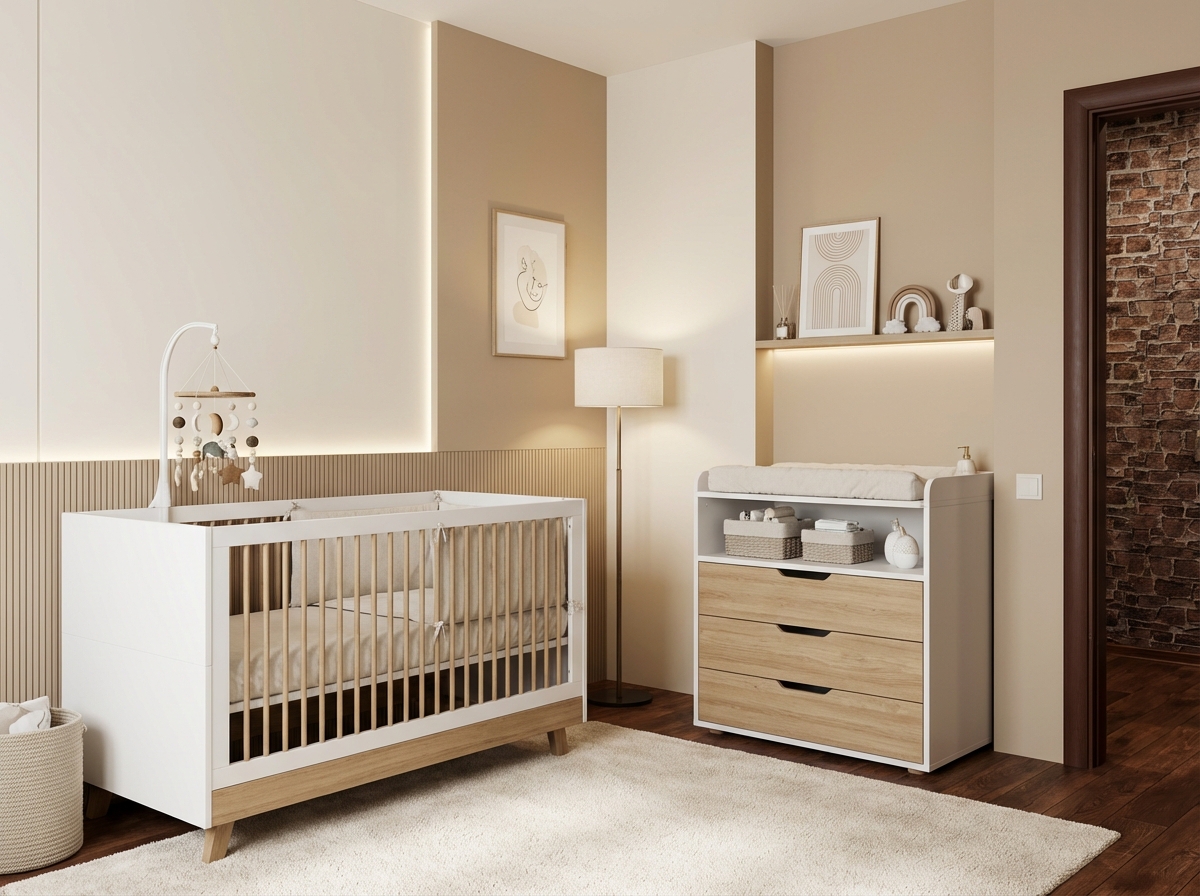 Дизайн детской в стиле Минимализм — фото интерьера от нейросети RoomGPT