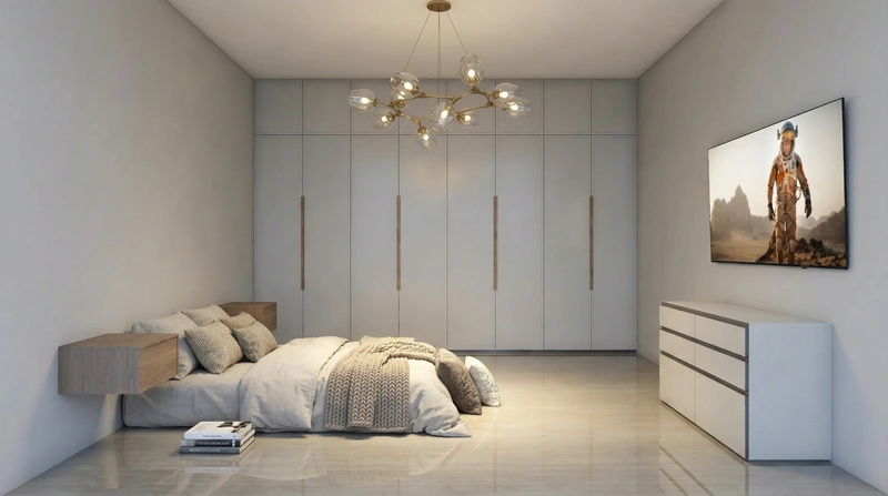 Дизайн спальни в стиле Минимализм — фото интерьера от нейросети RoomGPT