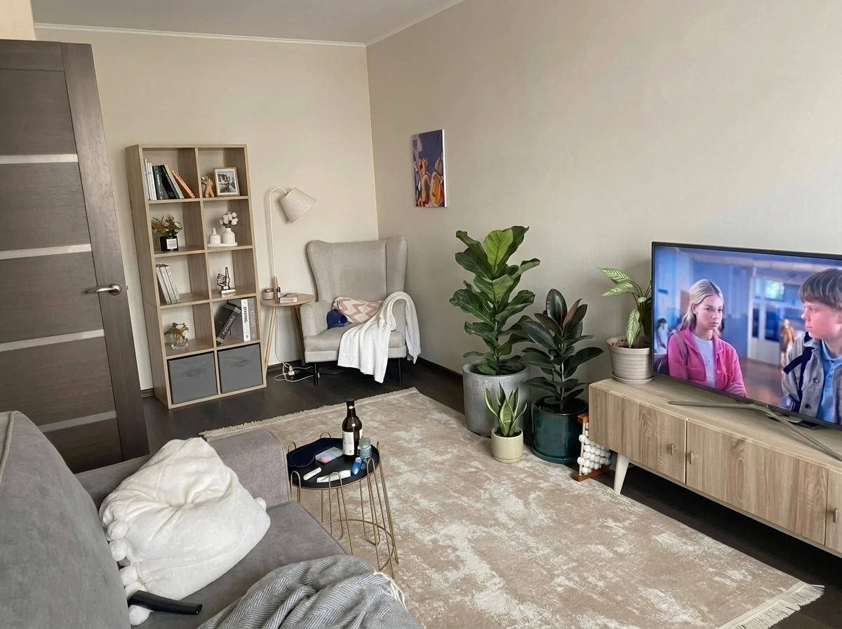 Дизайн гостиной в стиле Без стиля — фото интерьера от нейросети RoomGPT
