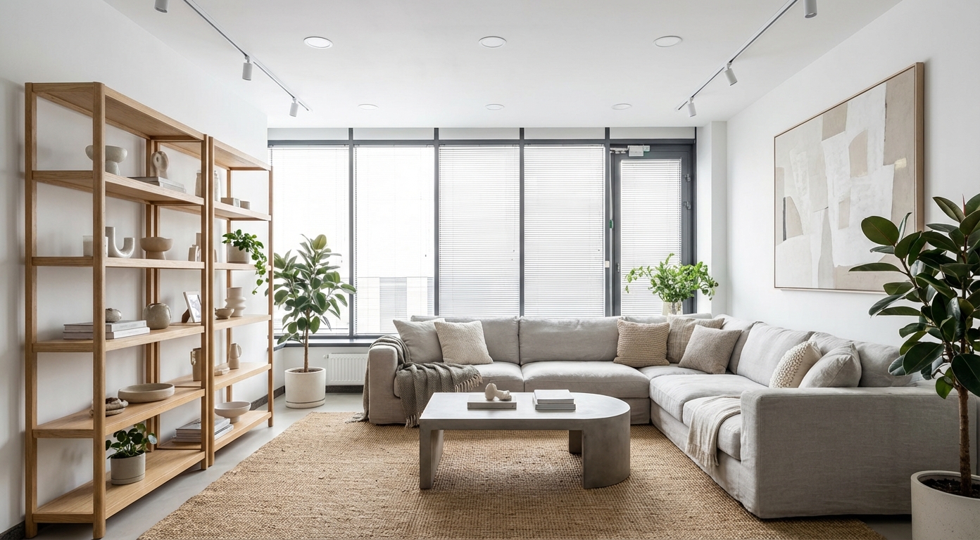 Дизайн гостиной в стиле Минимализм — фото интерьера от нейросети RoomGPT