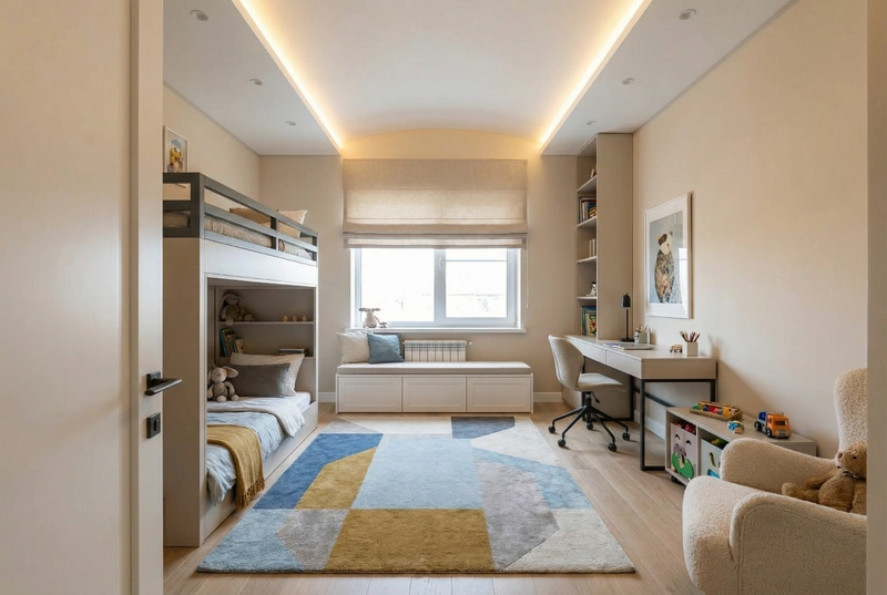 Дизайн интерьера в стиле Контемпорари — Детская от нейросети RoomGPT