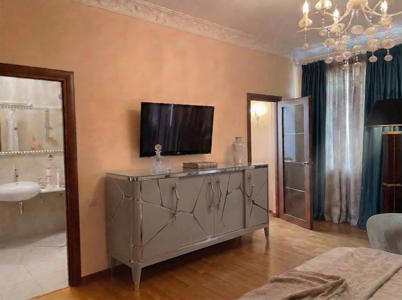 Дизайн спальни в стиле Классика — фото интерьера от нейросети RoomGPT