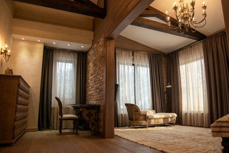 Дизайн спальни в стиле Лофт — фото интерьера от нейросети RoomGPT