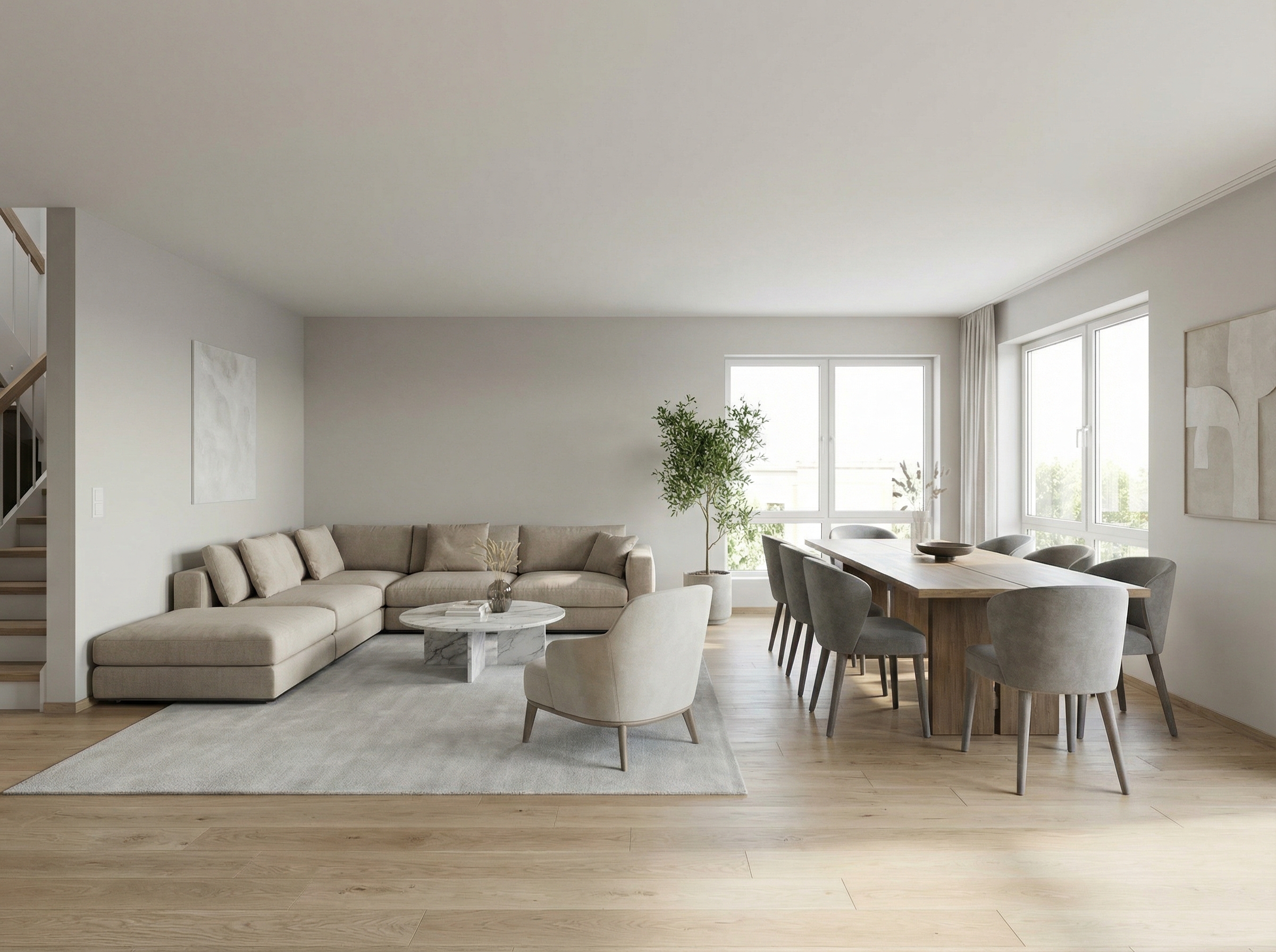 Дизайн гостиной в стиле Минимализм — фото интерьера от нейросети RoomGPT