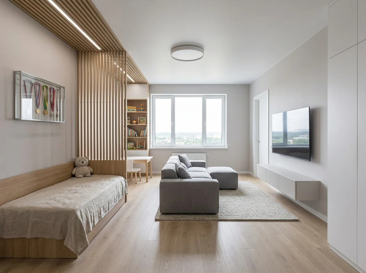 Дизайн гостиной в стиле Минимализм — фото интерьера от нейросети RoomGPT
