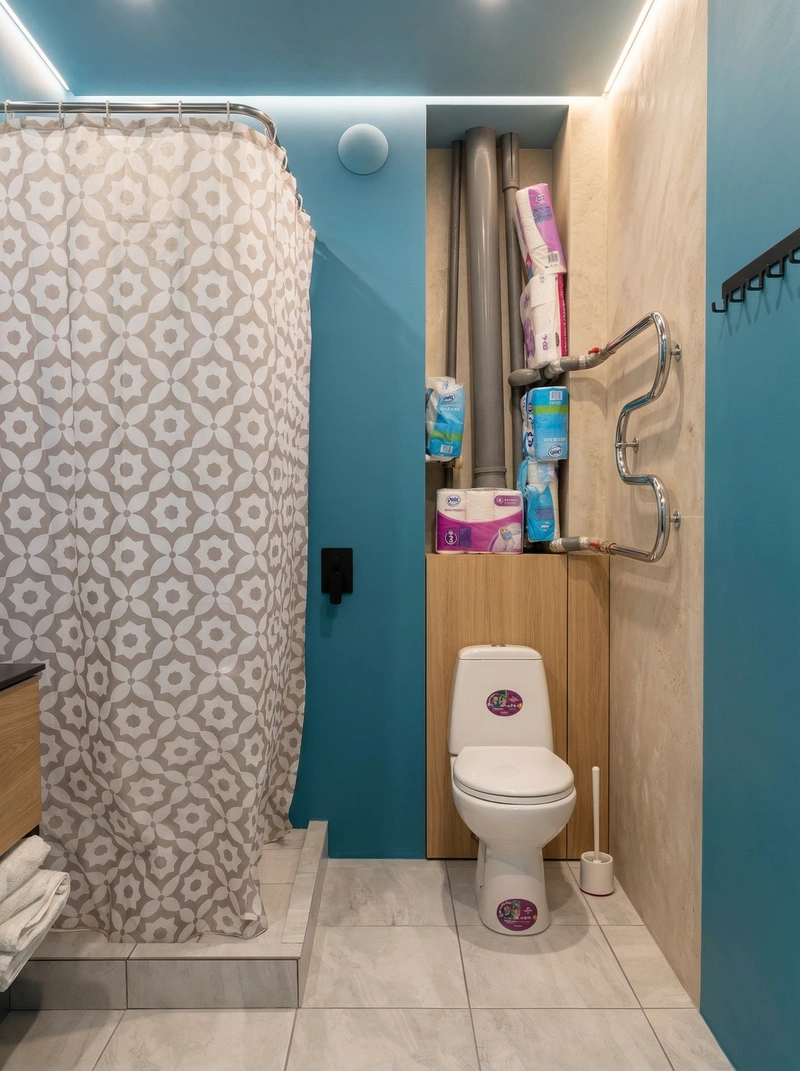 Дизайн интерьера в стиле Минимализм — Ванная от нейросети RoomGPT