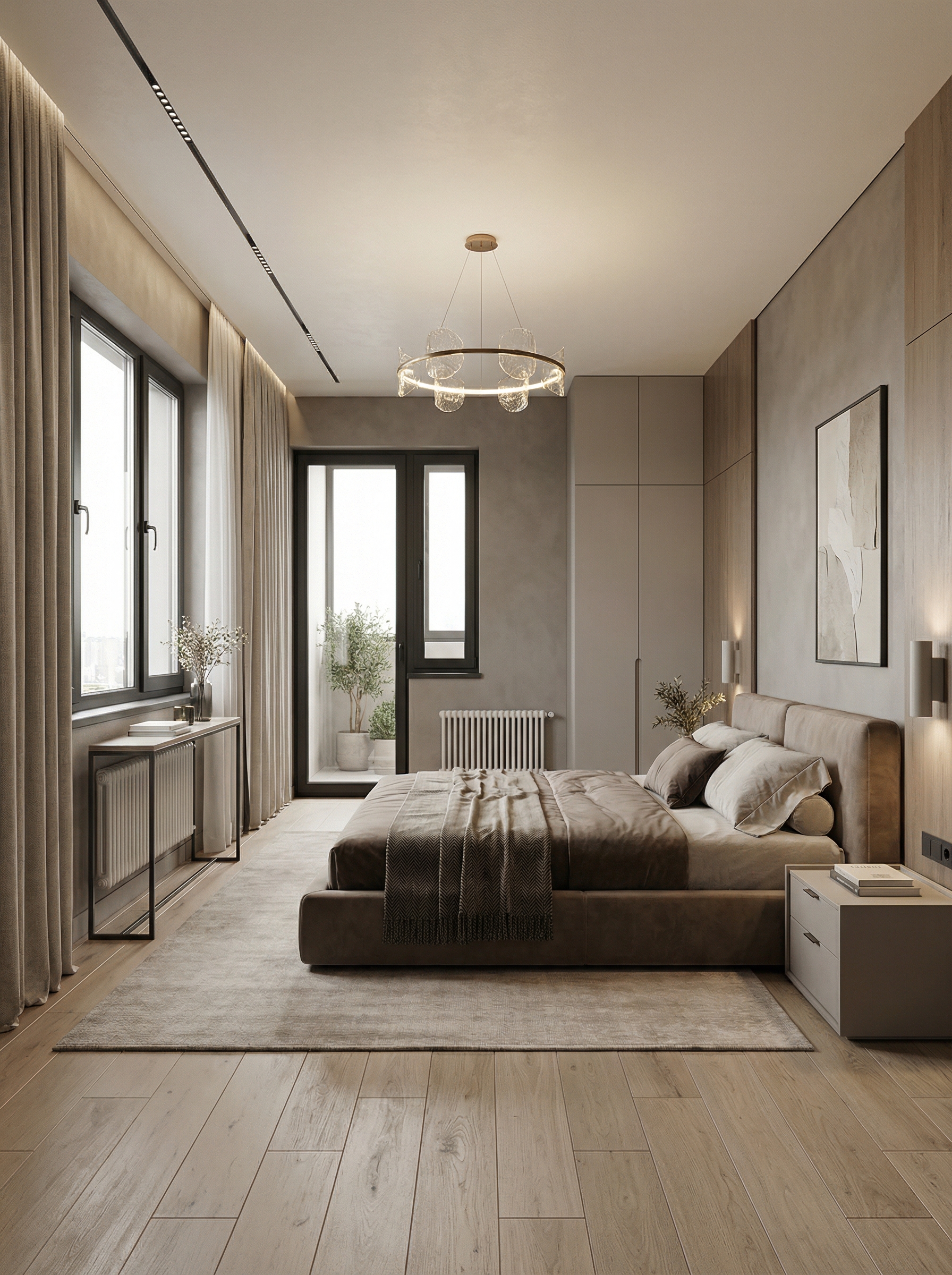 Дизайн спальни в стиле Минимализм — фото интерьера от нейросети RoomGPT