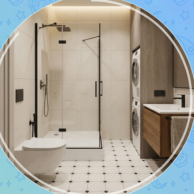 Дизайн ванной в стиле Минимализм — фото интерьера от нейросети RoomGPT