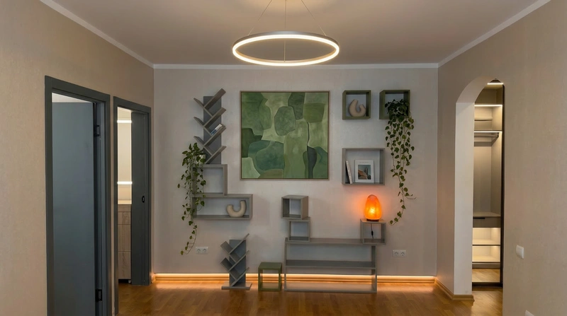 Дизайн интерьера в стиле Минимализм — Гостиная от нейросети RoomGPT