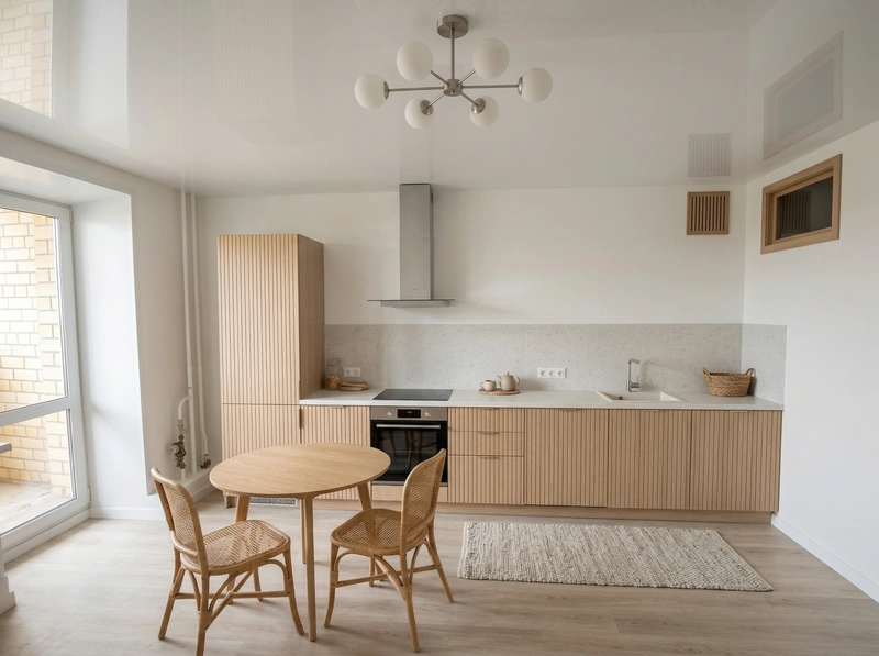 Дизайн интерьера в стиле Хюгге — Кухня от нейросети RoomGPT