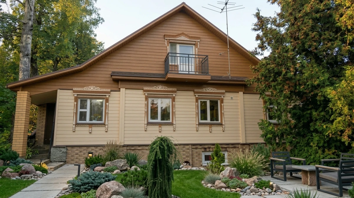 Ландшафтный дизайн в стиле Альпийский — Участок от нейросети RoomGPT