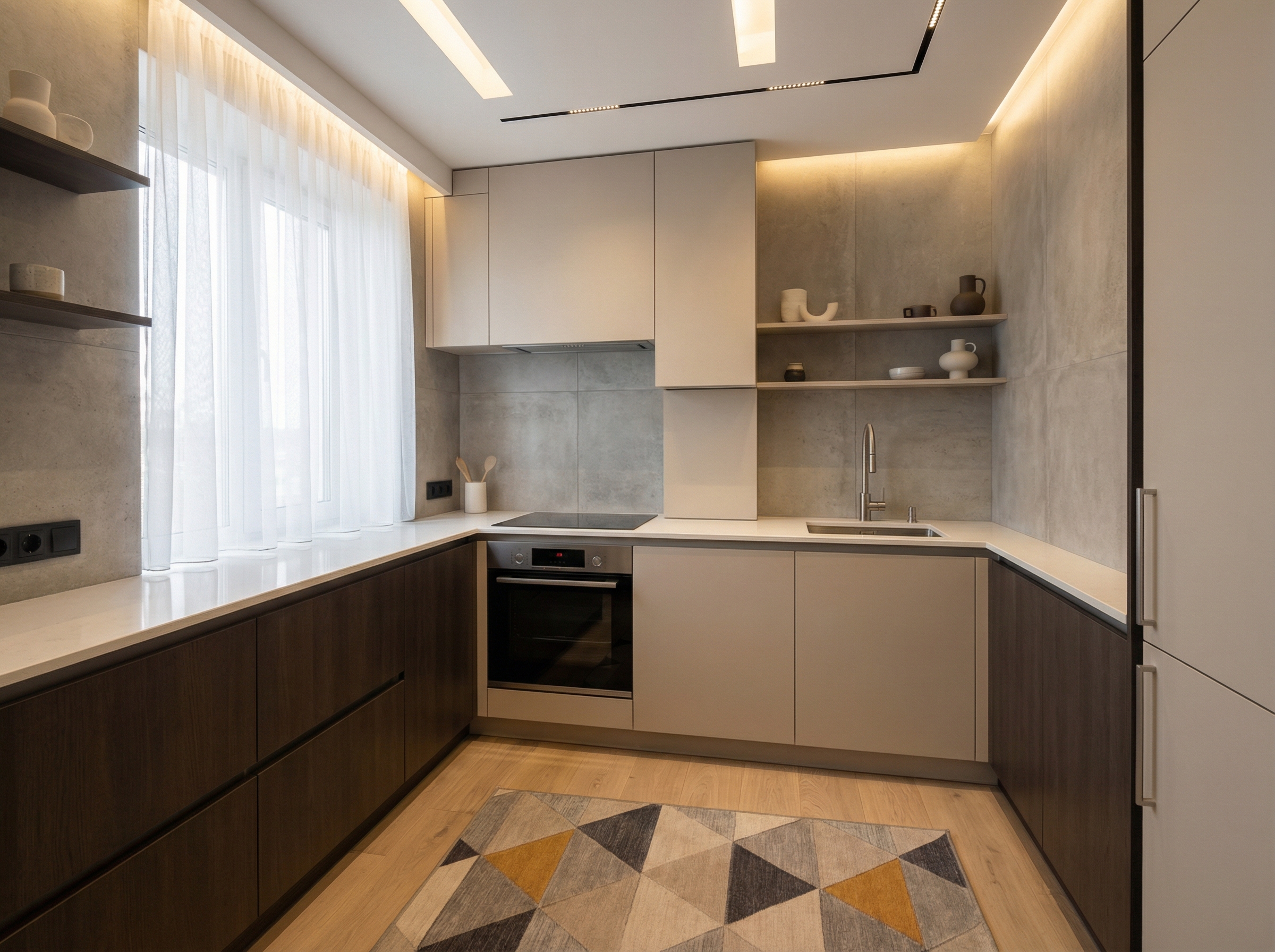 Дизайн кухни в стиле Минимализм — фото интерьера от нейросети RoomGPT