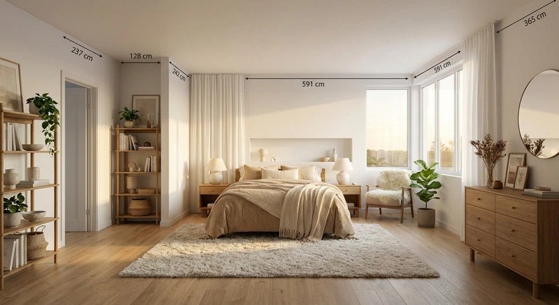 Дизайн интерьера в стиле Хюгге — Спальня от нейросети RoomGPT