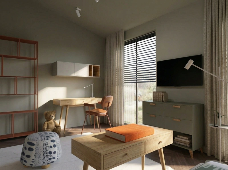 Дизайн спальни в стиле Без стиля — фото интерьера от нейросети RoomGPT