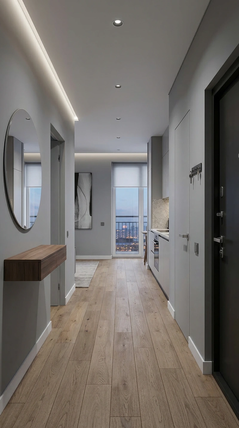 Дизайн интерьера в стиле Минимализм — Прихожая от нейросети RoomGPT