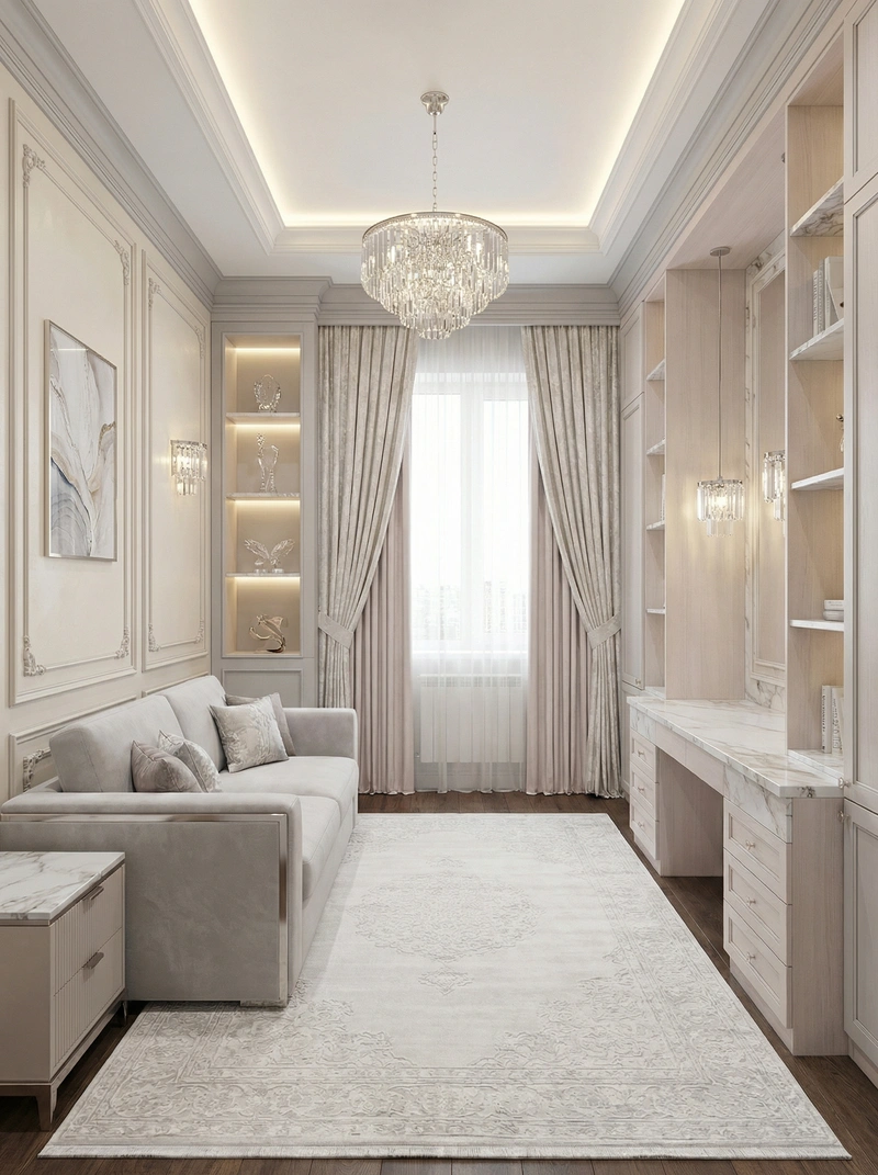 Дизайн детской в стиле Классика — фото интерьера от нейросети RoomGPT