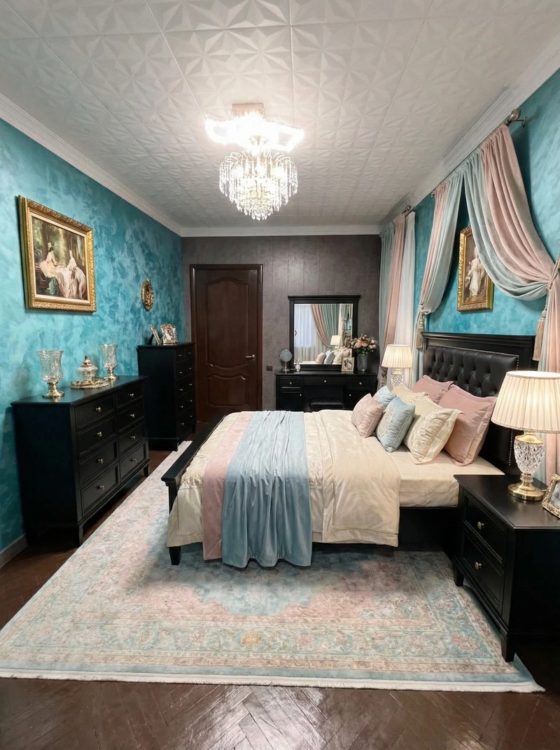 Дизайн интерьера в стиле Классика — Спальня от нейросети RoomGPT