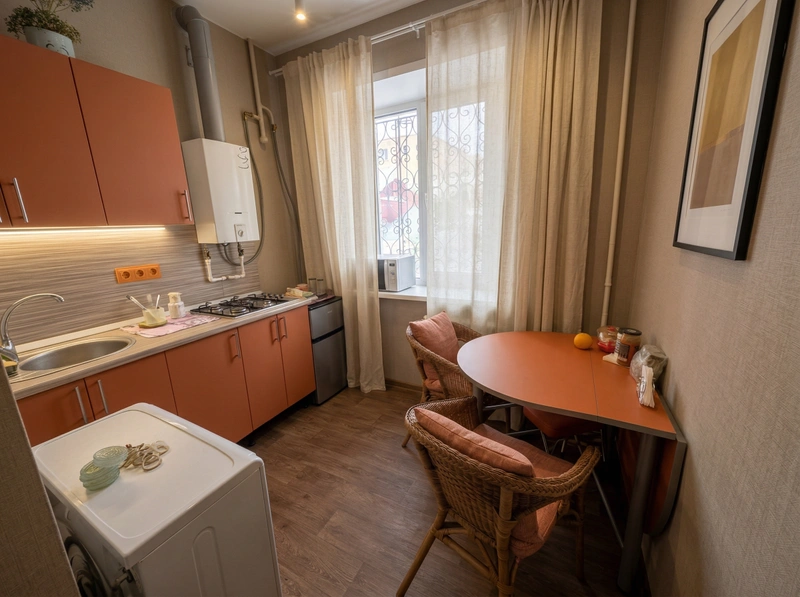 Дизайн кухни в стиле Минимализм — фото интерьера от нейросети RoomGPT