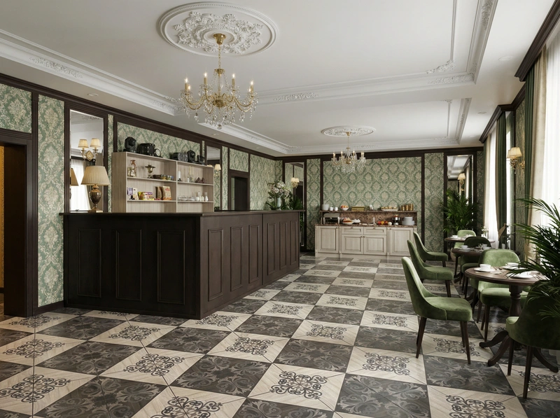 Дизайн интерьера в стиле Классика — Гостиная от нейросети RoomGPT