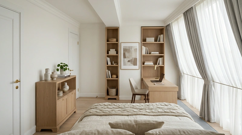 Дизайн интерьера в стиле Хюгге — Спальня от нейросети RoomGPT