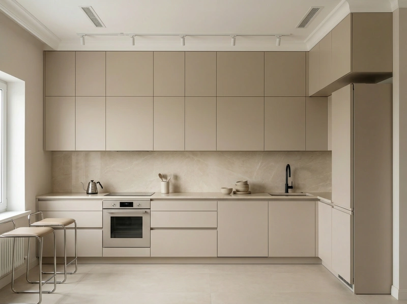 Дизайн кухни в стиле Минимализм — фото интерьера от нейросети RoomGPT