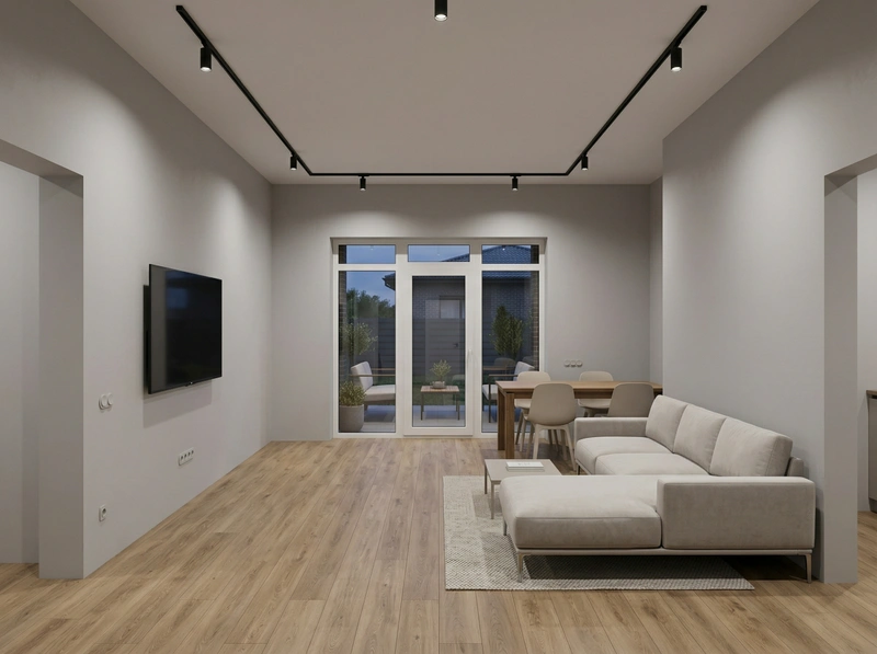 Дизайн гостиной в стиле Минимализм — фото интерьера от нейросети RoomGPT