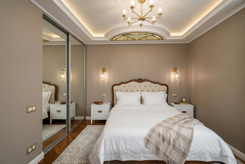 Дизайн интерьера в стиле Классика — Спальня от нейросети RoomGPT