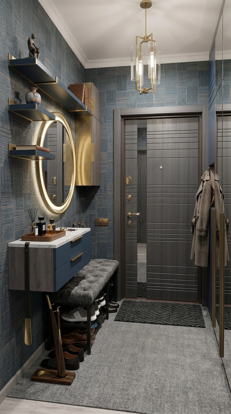 Дизайн интерьера в стиле Контемпорари — Прихожая от нейросети RoomGPT