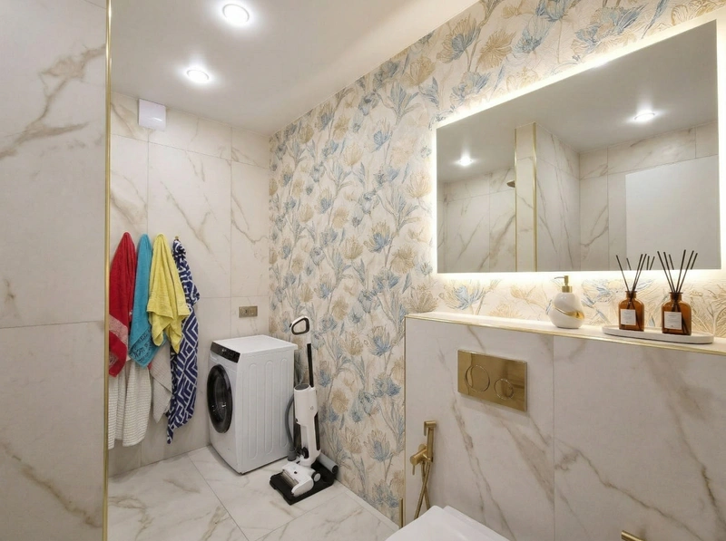 Дизайн ванной в стиле Минимализм — фото интерьера от нейросети RoomGPT