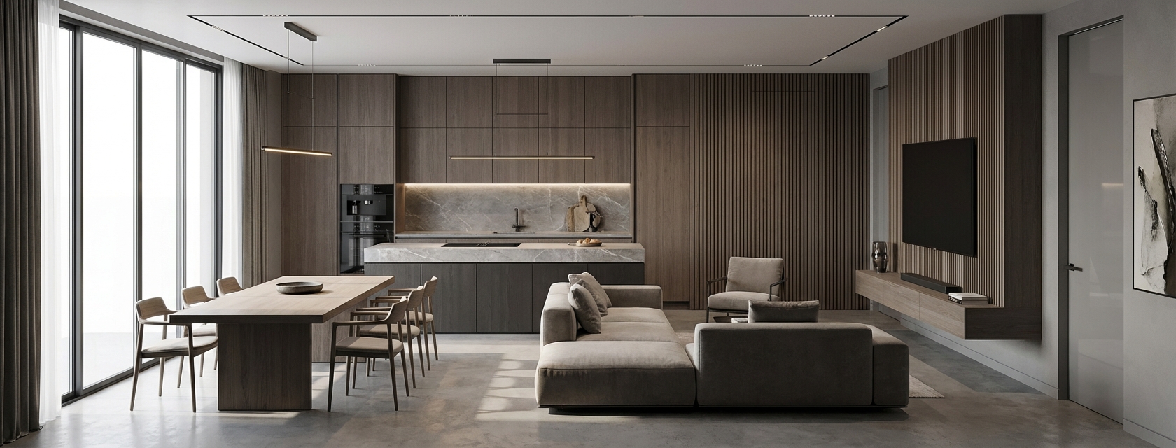 Дизайн кухни в стиле Минимализм — фото интерьера от нейросети RoomGPT