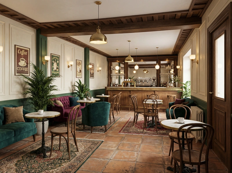 Дизайн интерьера в стиле Классика — Гостиная от нейросети RoomGPT