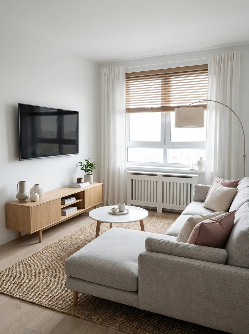 Дизайн интерьера в стиле Сканди — Гостиная от нейросети RoomGPT