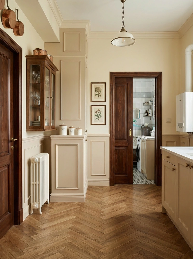 Дизайн кухни в стиле Классика — фото интерьера от нейросети RoomGPT