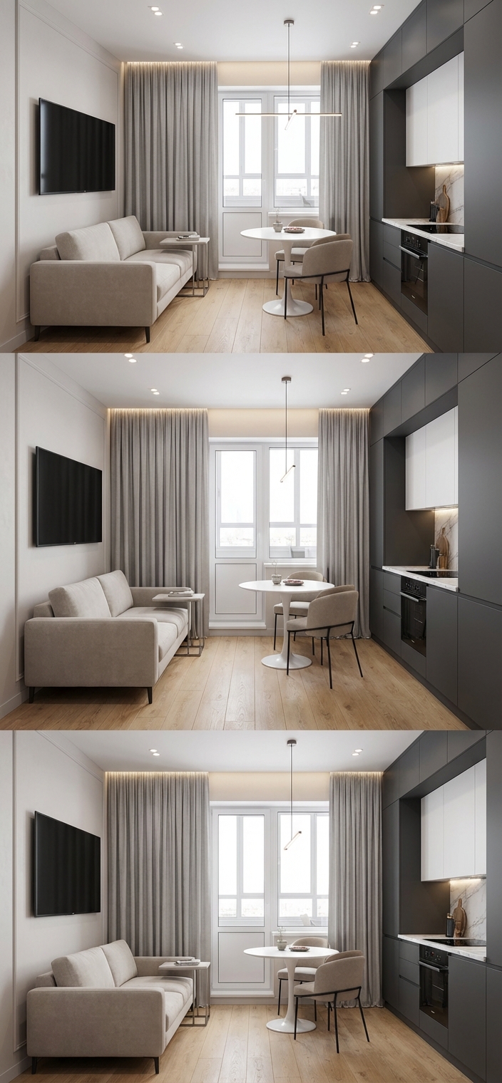 Дизайн кухни в стиле Минимализм — фото интерьера от нейросети RoomGPT