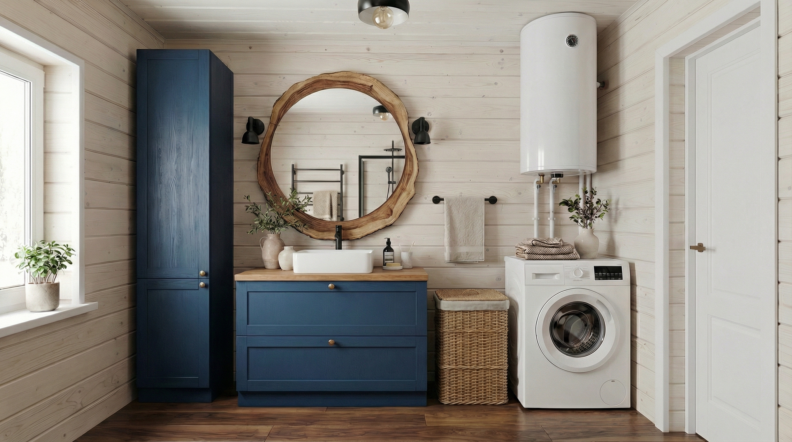 Дизайн ванной в стиле Эклектика — фото интерьера от нейросети RoomGPT