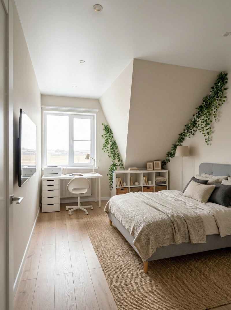 Дизайн гостиной в стиле Хюгге — фото интерьера от нейросети RoomGPT