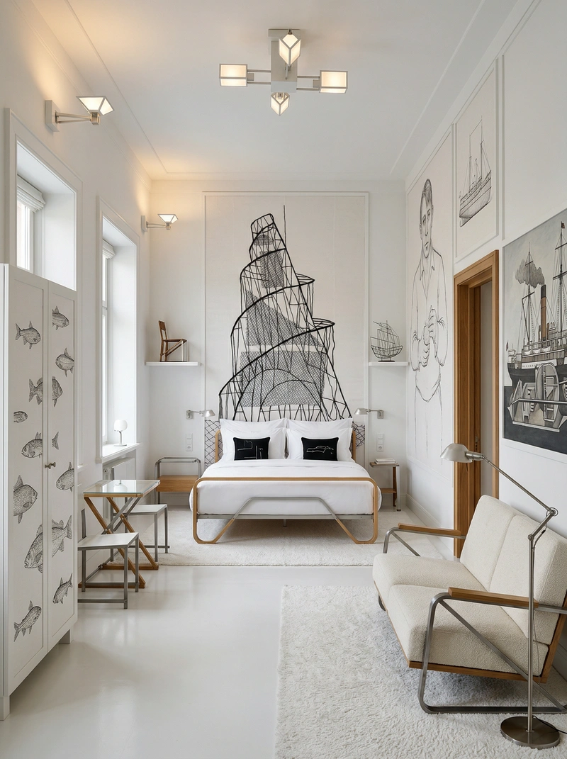 Дизайн интерьера в стиле Классика — Спальня от нейросети RoomGPT