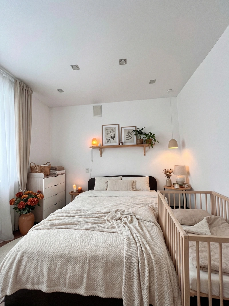 Дизайн интерьера в стиле Хюгге — Спальня от нейросети RoomGPT