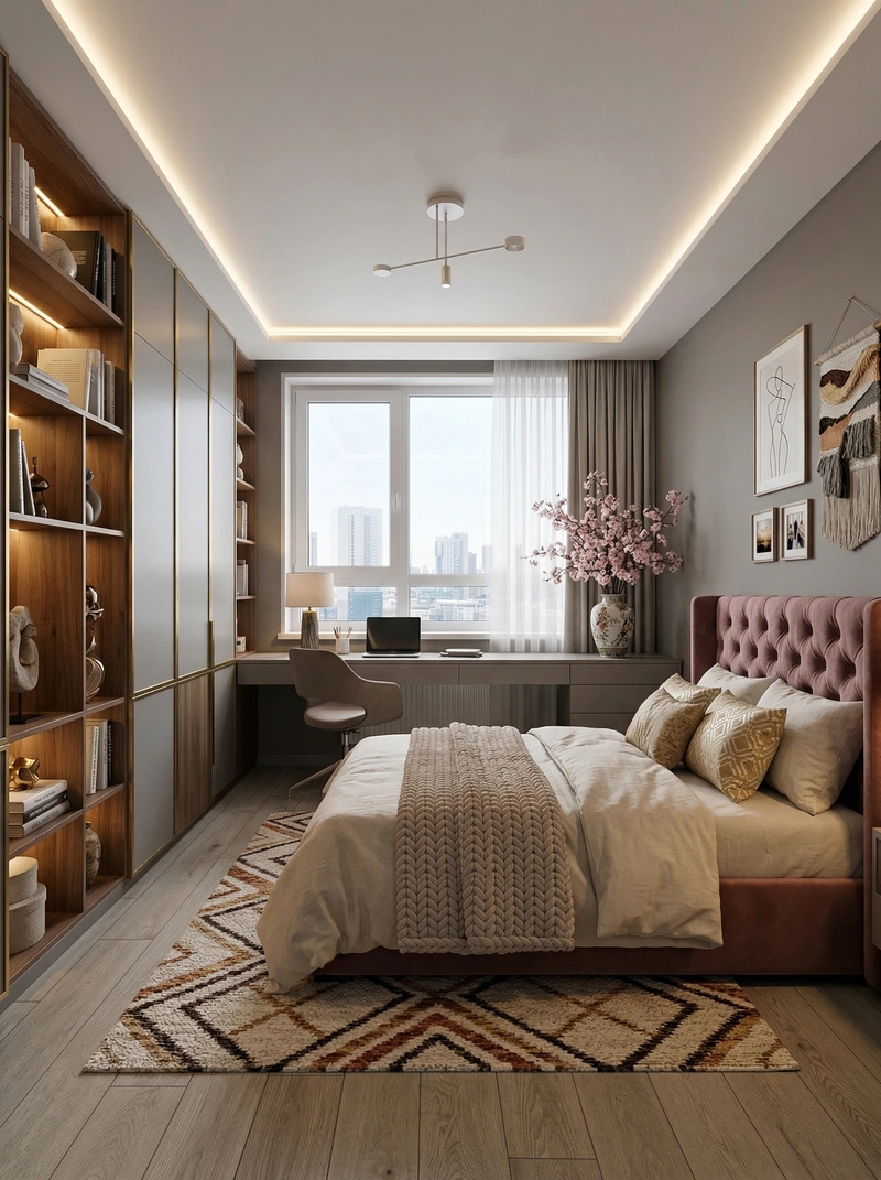 Дизайн детской в стиле Эклектика — фото интерьера от нейросети RoomGPT