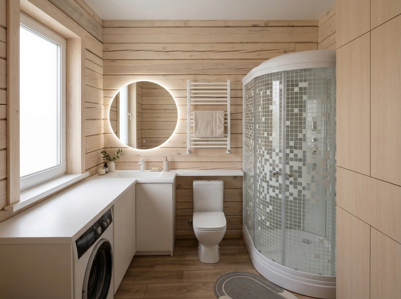 Дизайн ванной в стиле Минимализм — фото интерьера от нейросети RoomGPT