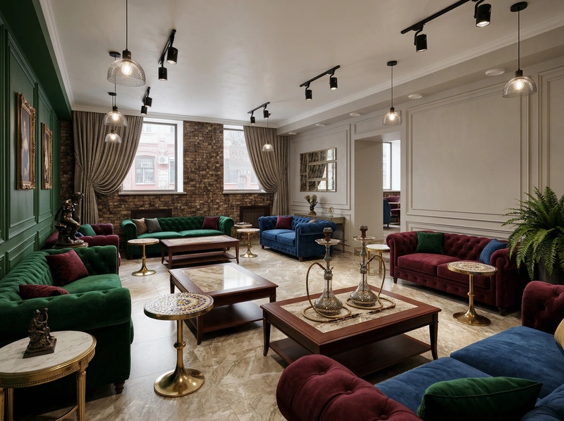 Дизайн гостиной в стиле Классика — фото интерьера от нейросети RoomGPT