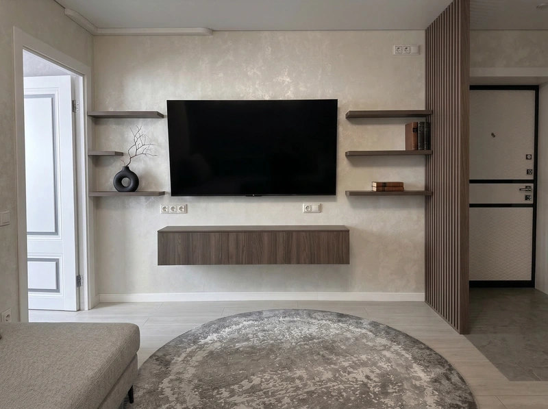 Дизайн интерьера в стиле Минимализм — Гостиная от нейросети RoomGPT