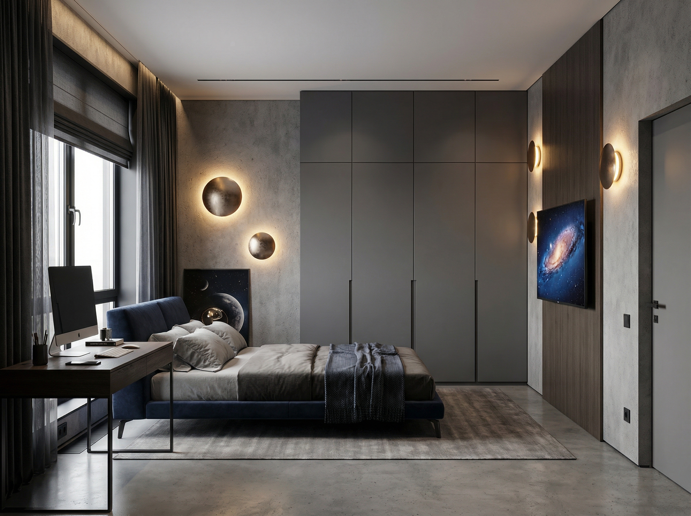 Дизайн спальни в стиле Минимализм — фото интерьера от нейросети RoomGPT