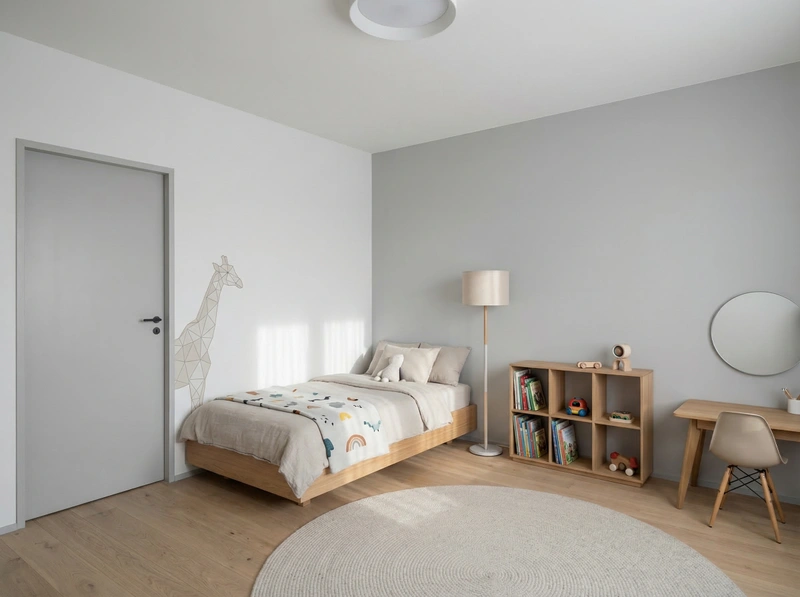 Дизайн интерьера в стиле Минимализм — Детская от нейросети RoomGPT