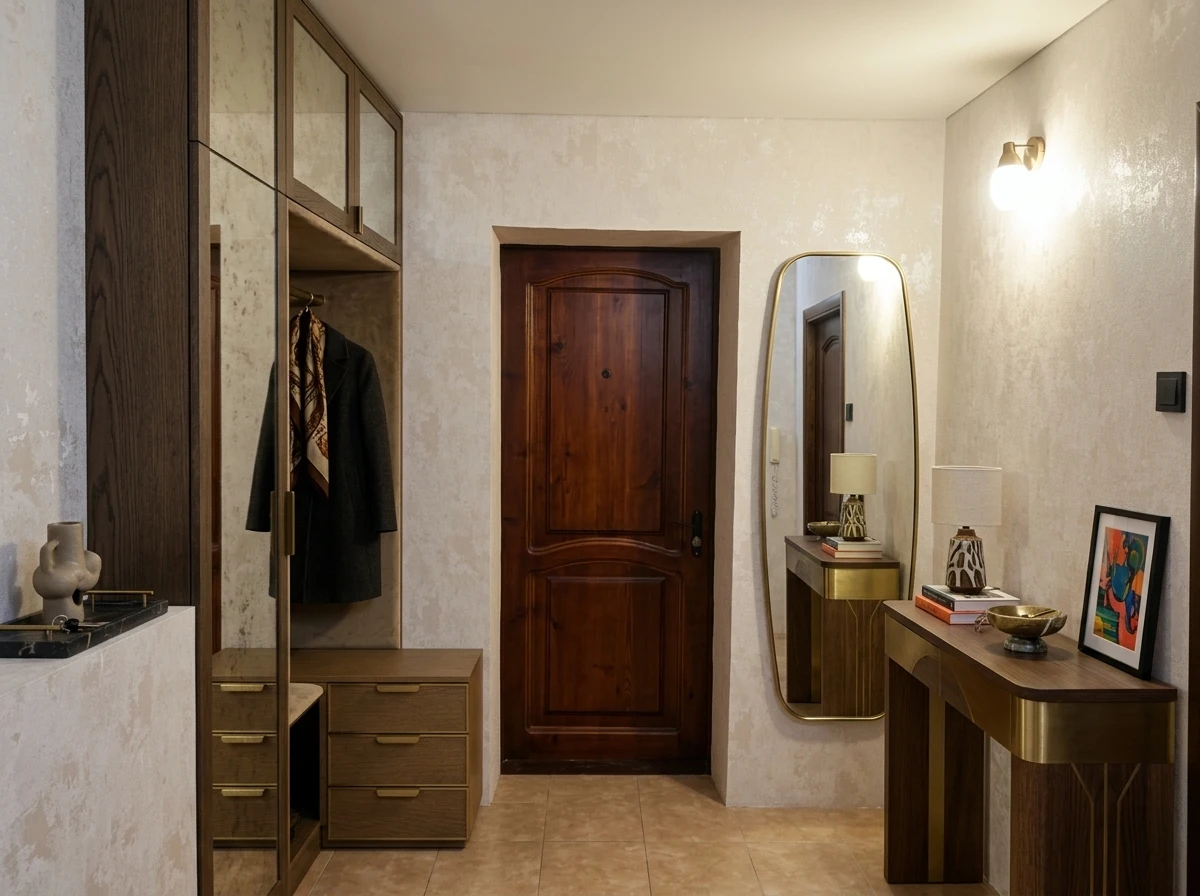 Дизайн прихожей в стиле Эклектика — фото интерьера от нейросети RoomGPT
