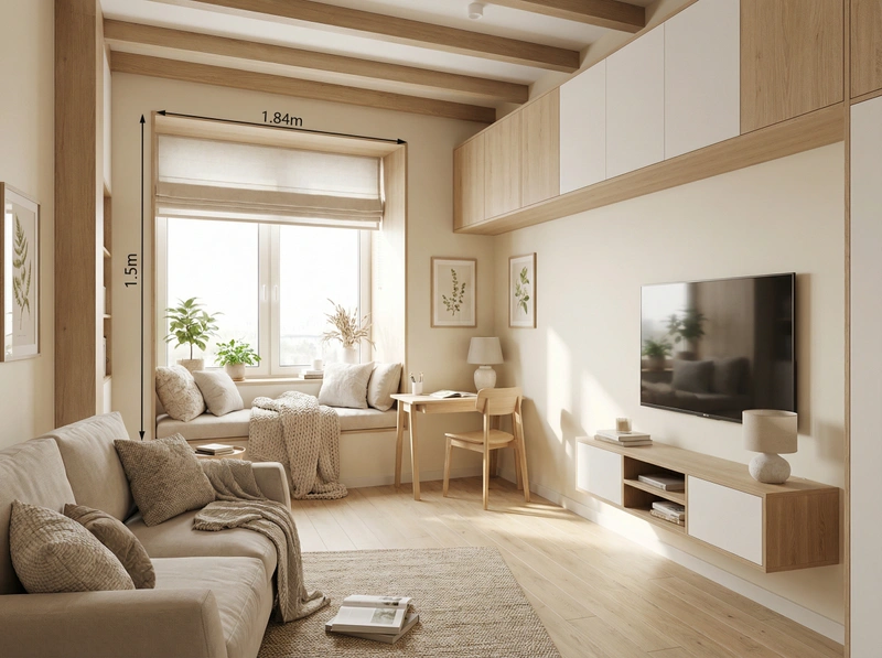 Дизайн интерьера в стиле Хюгге — Спальня от нейросети RoomGPT