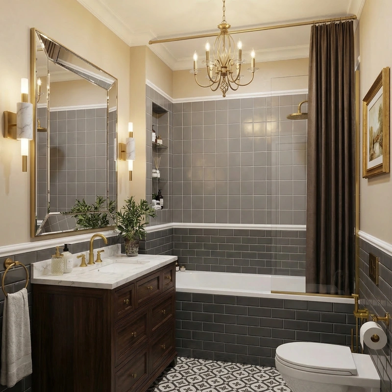 Дизайн интерьера в стиле Классика — Гостиная от нейросети RoomGPT