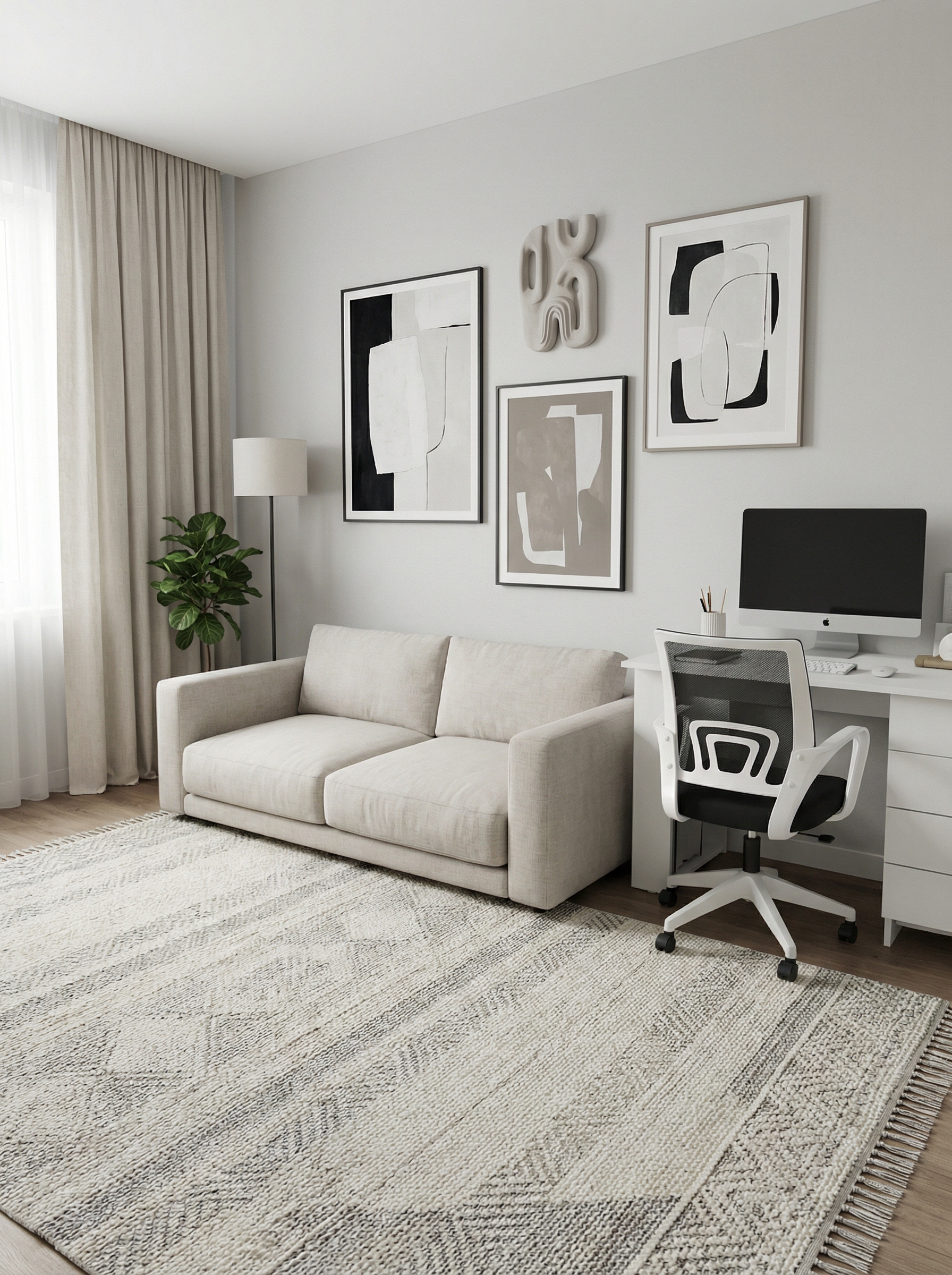 Дизайн гостиной в стиле Минимализм — фото интерьера от нейросети RoomGPT